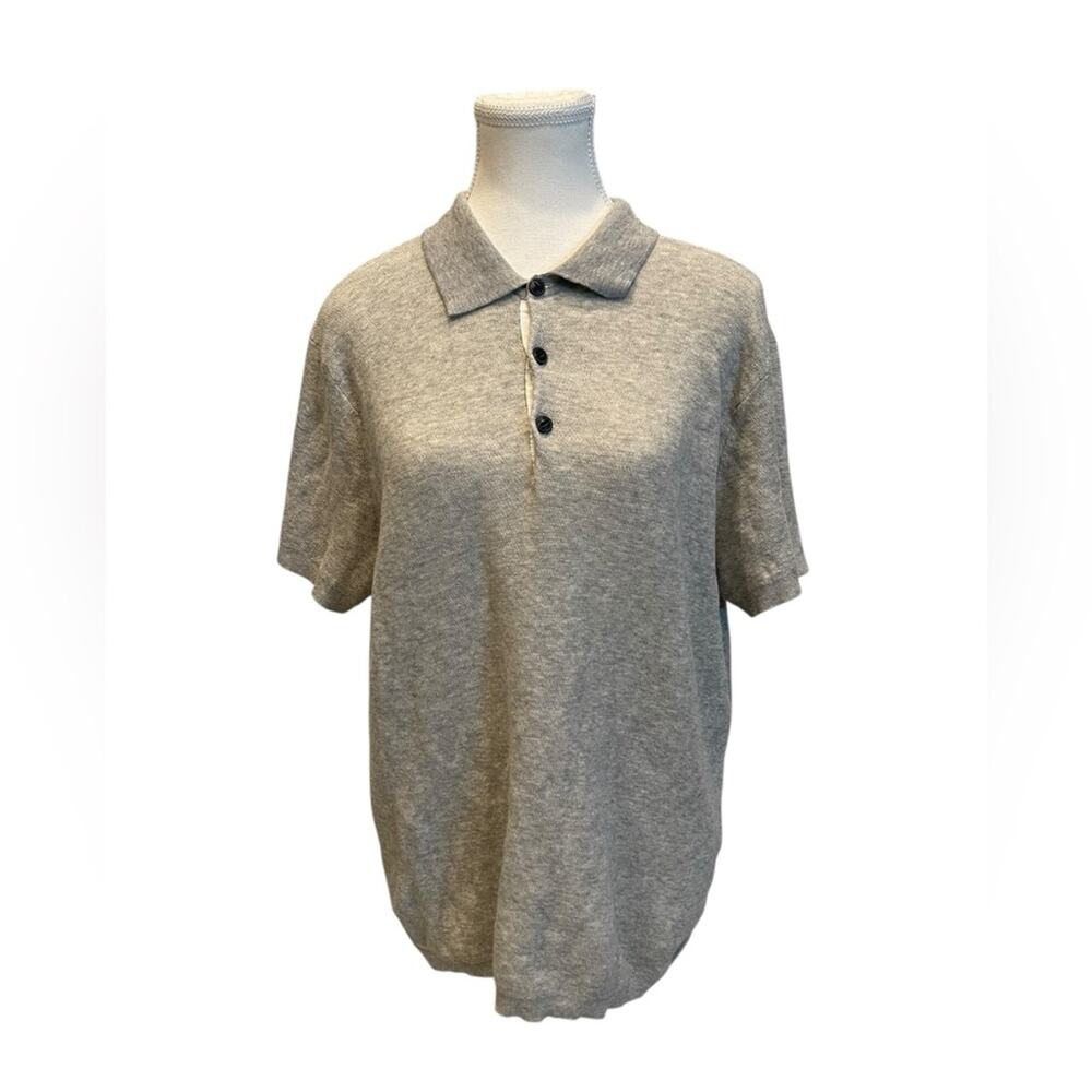 Rag & Bone Light Gray woman’s Polo Shirt Size:L